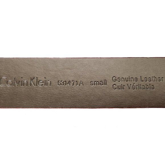 CALVIN KLEIN 1.5" Wide Red Genuine Leather Belt - Picture 4 of 5